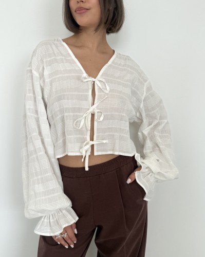 koszula RORI biała bawełna